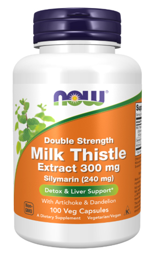 NOW Milk Thistle Extract Double Strength 300 mg 100 vcaps