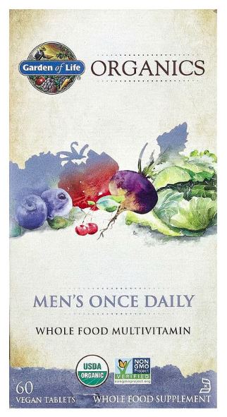 GL-Organics Men's Once Daily 60 Vegan Tablets