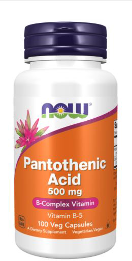 NOW Pantothenic Acid 500 mg 100 vcaps 