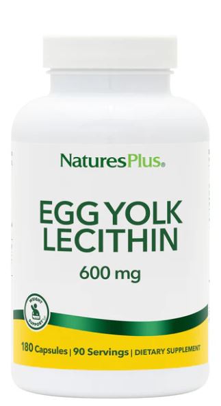 NaturesPlus Egg Yolk Lecithin 600 mg 180 vcaps