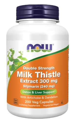 NOW Milk Thistle Extract Double Strength 300 mg 200 vcaps