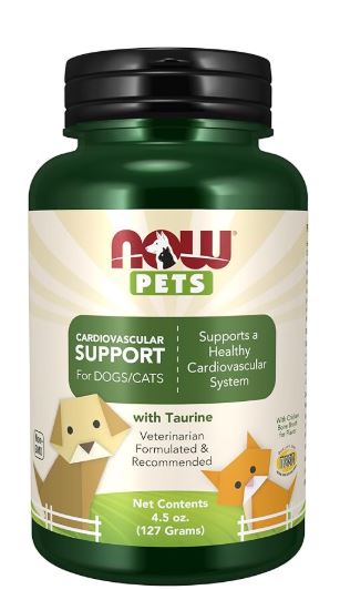 NOW Pets Cardiovascular Support for Dogs/Cats, 4.5 oz (127 g)
