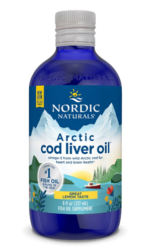 Omega oil, Arctic Cod Liver Oil (Lemon) 8 oz