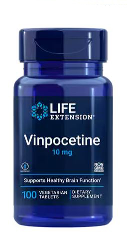 Life Extension Vinpocetine 10 mg 100 Vegetarian Tablets