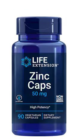 Life Extension Zinc Caps High Potency 50 mg 90 vcaps