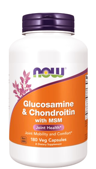 NOW Glucosamine & Condroitin w/MSM 180 vcaps