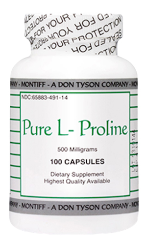 Pure L-Proline 500mg 100 caps
