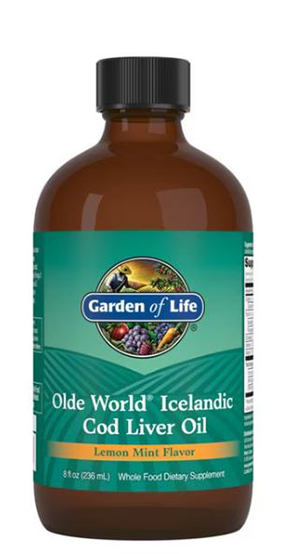 Garden of Life Olde World Icelandic Cod Liver Oil Lemon Mint 8 fl oz. (236 ml)