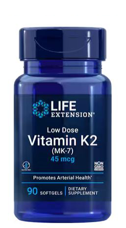 Life Extension Vitamin K2 (MK-7) 45 mcg 90 Softgels