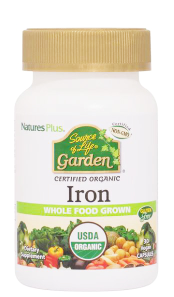Source of Life Garden Iron 18 mg 30 vcaps