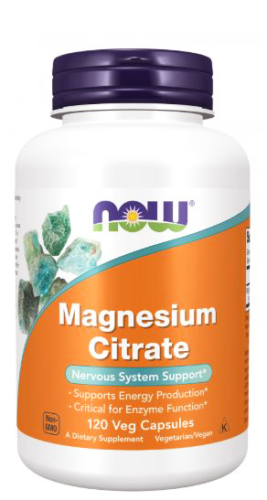 NOW Magnesium Citrate 120 vcaps