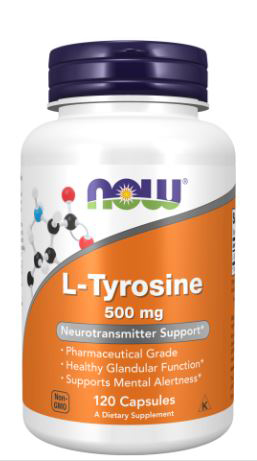NOW L-Tyrosine 500 mg 120 vcaps