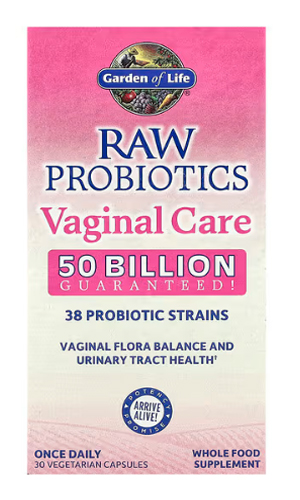 Garden of Life Raw Probiotics Vaginal Care 50 Billion 30 vcaps (아이스 박스 가격 $5.20 포함) 