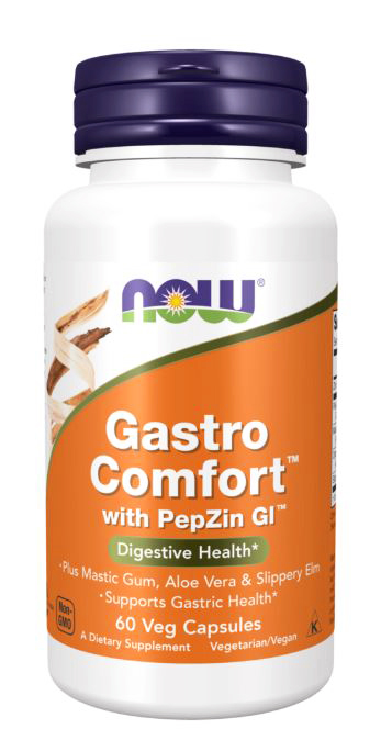 NOW Gastro Comfort with PepZin GI 60 vcaps