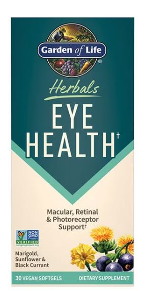 Garden of Life Herbals Eye Health Berry 30 Vegan Softgels