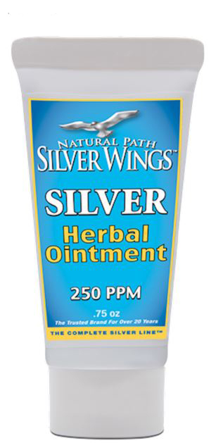 Silver Wings Colloidal Silver 250PPM Herbal Ointment 1.5 oz.