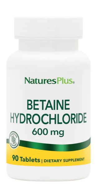 NaturesPlus Betaine Hydrochloride 90 tablets