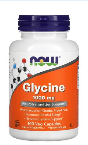 NOW Glycine 1,000 mg 100 vcaps