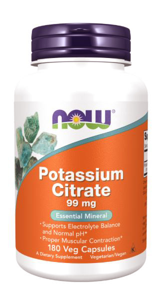 NOW Potassium Citrate 99 mg 180 vcaps