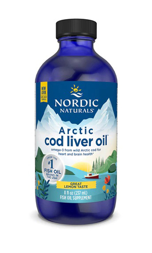 Omega oil, Arctic Cod Liver Oil (Lemon) 8 oz