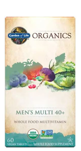 GL-Organics Men's Multi 40+ 60 Vegan Tablets