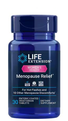 Life Extension Menopause Relief 30 Enteric Coated Vegetarian Tablets