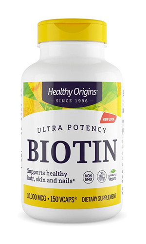 Healthy Origins Biotin 10,000mcg 150 vcaps 