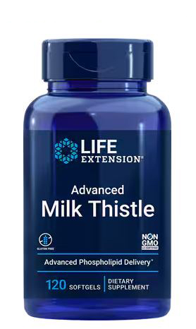 Life Extension Advanced Milk Thistle phospholipid Delivery120 Softgels
