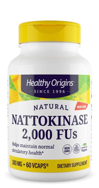 Healthy Origins Nattokinase 2,000 Fus 100mg / 180 vcaps