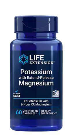 Life Extension Potassium with Extend-Release Magnesium 60 vcaps