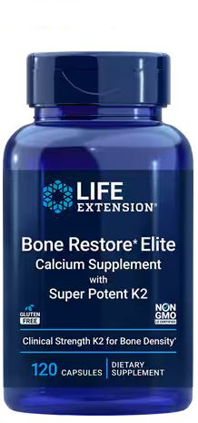 Life Extension Bone Restore Elite with Super Potent K2 120 vcaps