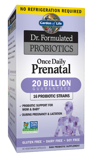 Garden of Life Dr. Formulated Probiotics Once Daily Prenatal 20 Billion 30 vcaps (아이스 박스 가격 $5.20 포함)